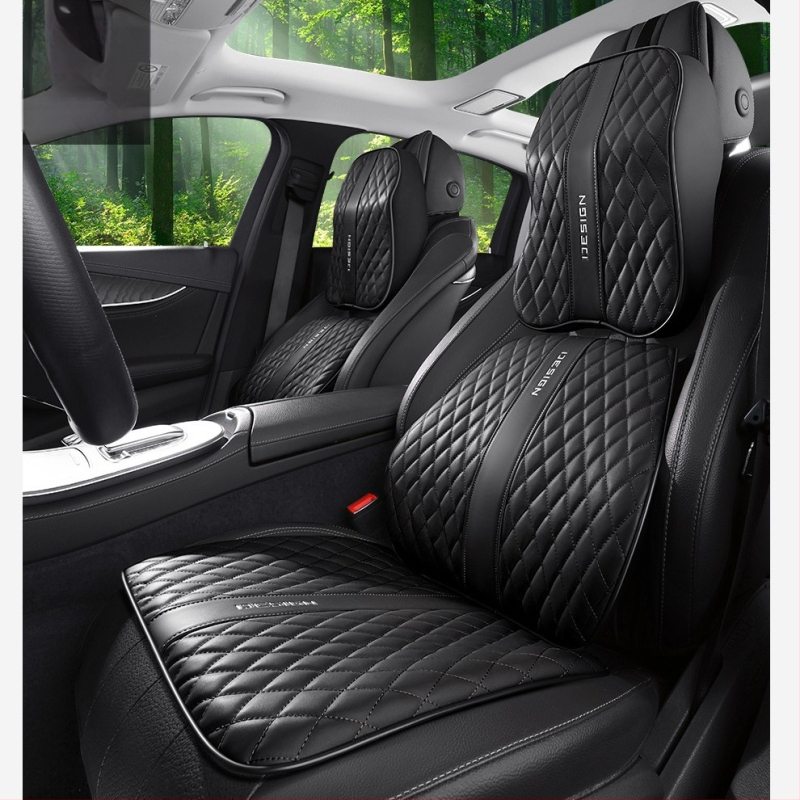 „Advanced Sense Pana“ odinė automobilio juosmens ir kaklo pagalvėlė, automobilio salono sėdynės juosmens pagalvėlė, galvos atramos pagalvėlė, sėdynės užpakalinė dalis.