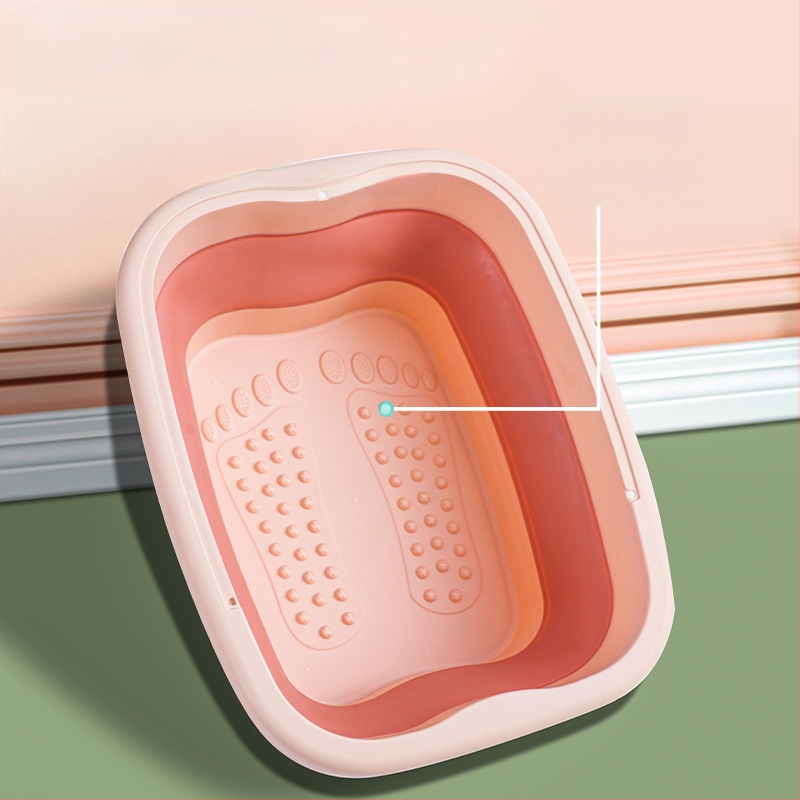 -Jalgade leotusämber kokkupandav ämber kaasaskantav hoiustamisvõimalus kodune massaažitervislik jalavann sääre kohal kaanega soojust säilitav jalgade pesemine