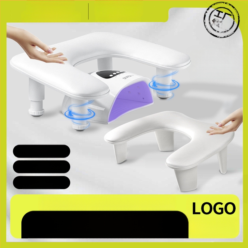 Ääriseülene U-kujuline kahe käega maniküüri käepadi käepadi kaasaskantav eemaldatav alus kallutatav multifunktsionaalne vene stiilis