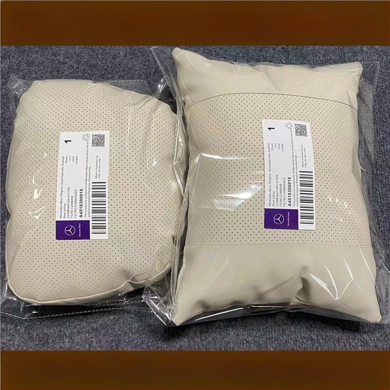 Sobib Nappa Mercedes-Benz originaalsele sama stiiliga padjaga nimmetoele, kaelatoele, auto peatoele, E-klassi Glcglegls padjaga istmele