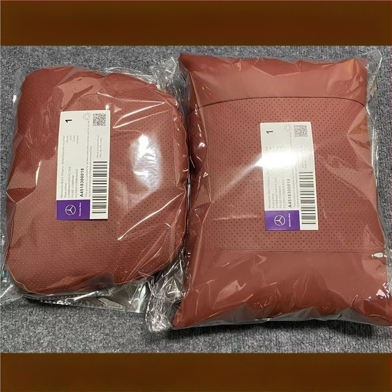 Sobib Nappa Mercedes-Benz originaalsele sama stiiliga padjaga nimmetoele, kaelatoele, auto peatoele, E-klassi Glcglegls padjaga istmele