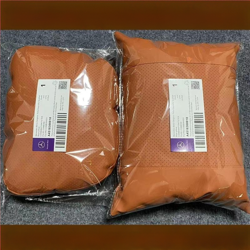 Sobib Nappa Mercedes-Benz originaalsele sama stiiliga padjaga nimmetoele, kaelatoele, auto peatoele, E-klassi Glcglegls padjaga istmele