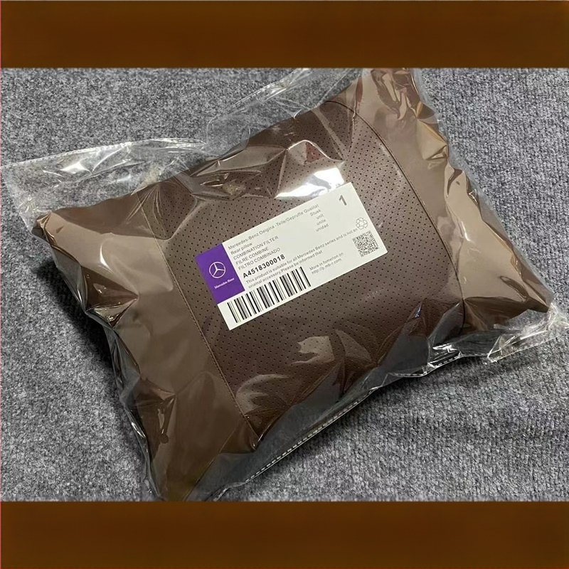 Sobib Nappa Mercedes-Benz originaalsele sama stiiliga padjaga nimmetoele, kaelatoele, auto peatoele, E-klassi Glcglegls padjaga istmele