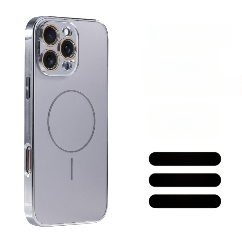 Aizsargbrilles Ag titāna raksts piemērots Apple iPhone 17 Pro Max telefona maciņam ar smalku gredzenu magnētisko piesūcekni, pret nokrišanu 16, pilns pārklājums 15