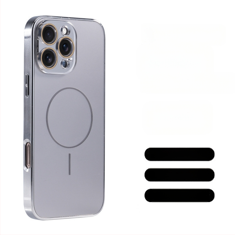 Aizsargbrilles Ag titāna raksts piemērots Apple iPhone 17 Pro Max telefona maciņam ar smalku gredzenu magnētisko piesūcekni, pret nokrišanu 16, pilns pārklājums 15