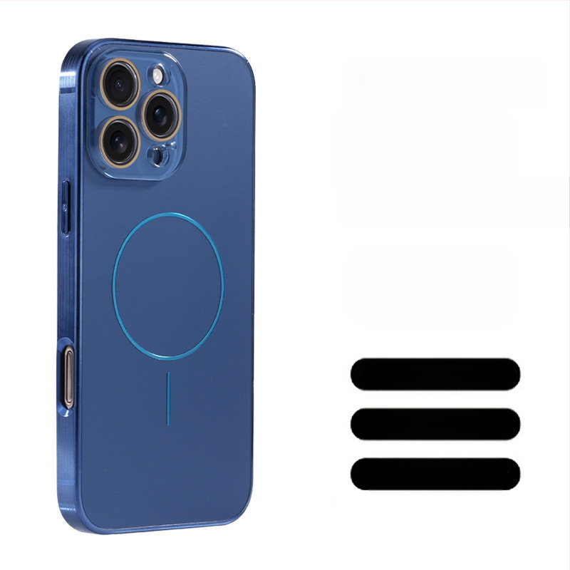 Aizsargbrilles Ag titāna raksts piemērots Apple iPhone 17 Pro Max telefona maciņam ar smalku gredzenu magnētisko piesūcekni, pret nokrišanu 16, pilns pārklājums 15