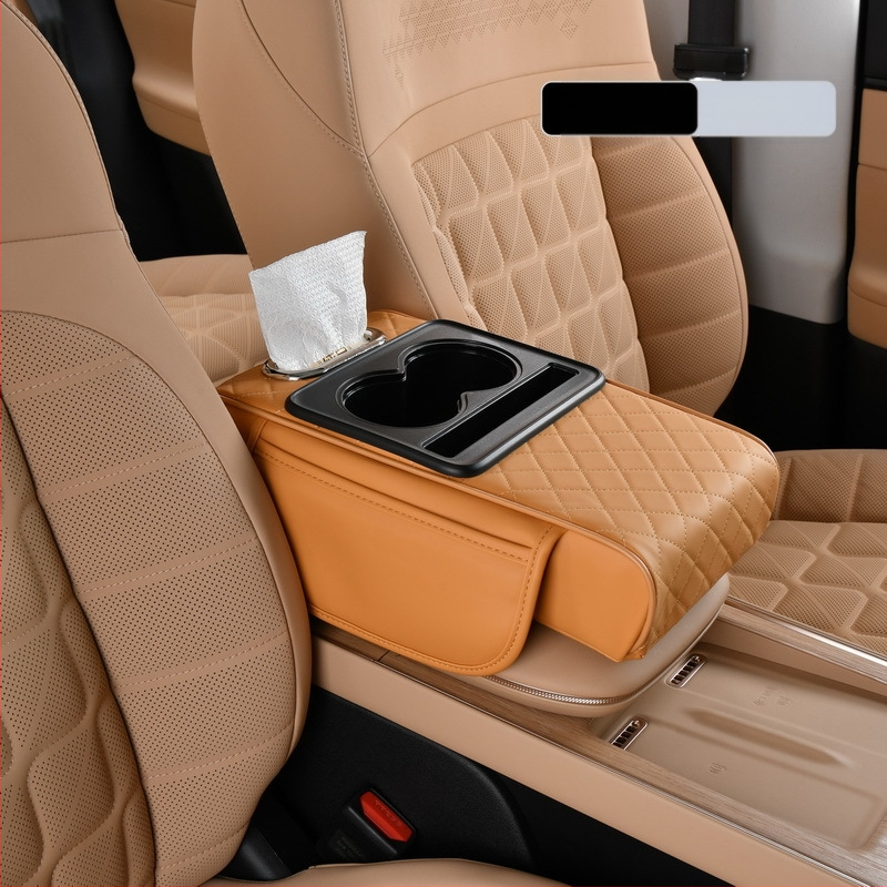 Auto käetoe matt, auto salvrätikute kasti tugimatt, universaalne pikendatud ja paksendatud nelja-ühes tipptasemel hoiuruum