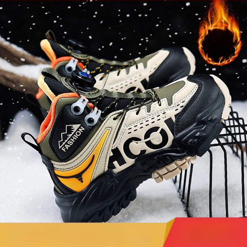 Tüdrukute suured puuvillased kingad 2024 uued talvised fliisvoodriga tossud lastele paksud soojad libisemiskindlad matkajalatsid