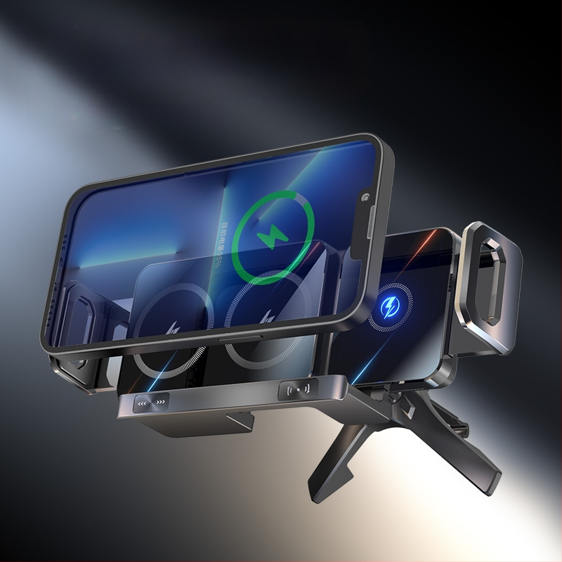 Сгъваем екран за мобилен телефон с изход за въздух, 15W бързо зареждане, сгъваем екран за мобилен телефон, държач за мобилен телефон с голям екран и кола