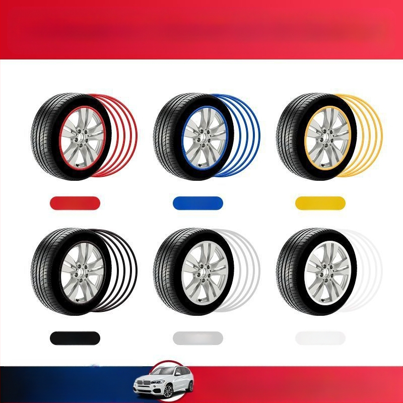 Autoratta rummu kaitserõnga riba, modifitseeritud rehvivelje dekoratiivriba kleebis kerele, kriimustuskindel kokkupõrkevastane riba