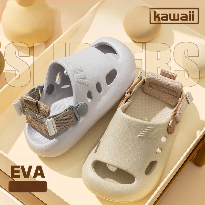 Laste sussid suvised uued stiilid poistele ja tüdrukutele beebisussid siseruumidesse libisemiskindlad laste Eva sandaalid