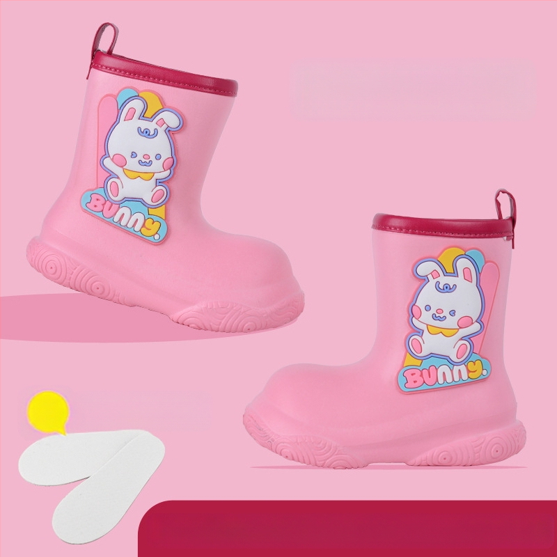 Laste kummikud tüdrukutele 3-12 aastat beebi multifilm EVA pealisriided veekindlad kingad libisemiskindla pehme tallaga keskmise tünniga poiste kummikud