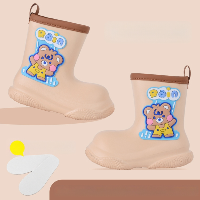 Laste kummikud tüdrukutele 3-12 aastat beebi multifilm EVA pealisriided veekindlad kingad libisemiskindla pehme tallaga keskmise tünniga poiste kummikud