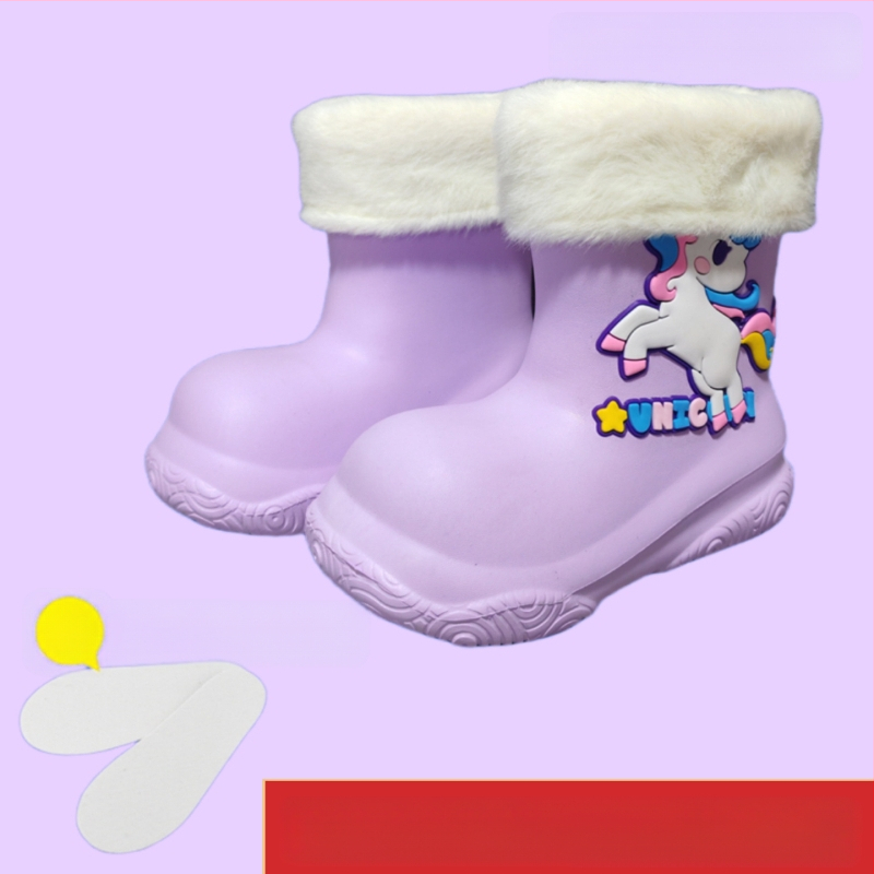 Laste kummikud tüdrukutele 3-12 aastat beebi multifilm EVA pealisriided veekindlad kingad libisemiskindla pehme tallaga keskmise tünniga poiste kummikud