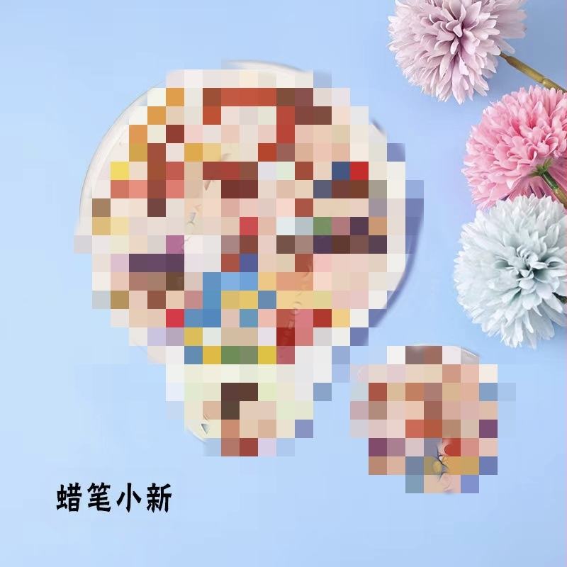 Xiao Xini koomiksist selfie-helkuriga kokkupandav ventilaator kaasaskantav koomiksirühma ventilaator suvine armas väike kaasaskantav ventilaator