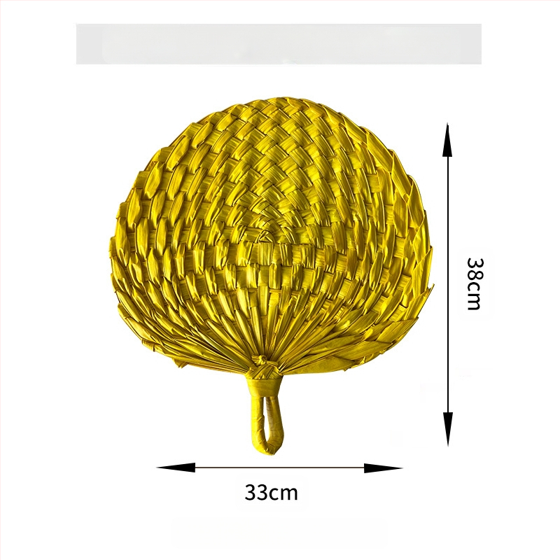 Hulgimüük õlgpalmi lehviku suvine fännikunst lahe hundinui lehe lehvik kootud käsitsi valmistatud kaasaskantav käsilehter seinale riputatav kaunistus
