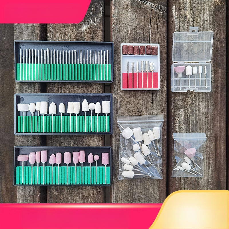 Maniküüri viieosaline komplekt, kuueosaline teemantvillast 12-osaline poleerimismaniküüri ülikond, maniküüri poleerimistarvikud