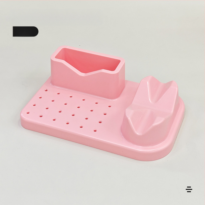 Piiriülene veski paigutuse näidiku riiul lihvimispea puuriterade korraldaja kast maniküüri tööriistad maniküüri hoiukarp lihvimispea