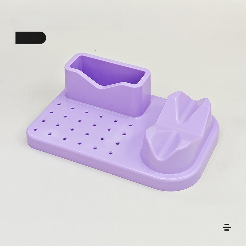 Piiriülene veski paigutuse näidiku riiul lihvimispea puuriterade korraldaja kast maniküüri tööriistad maniküüri hoiukarp lihvimispea