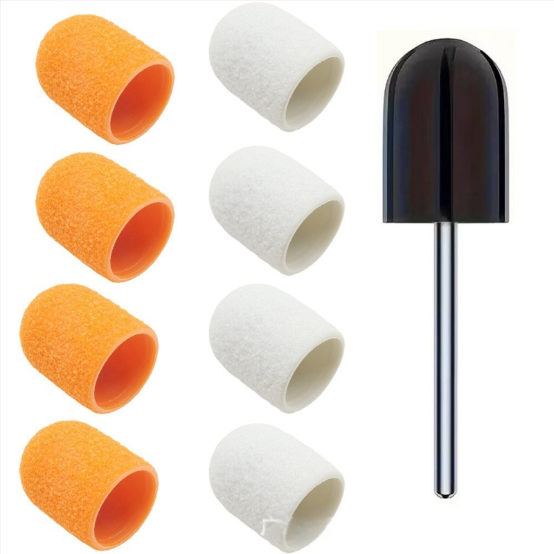 Kvaliteetne piiriülene poleerimispea, lihvimismüts, pediküür surnud naha konnasilmade eemaldamiseks, maniküüri poleerimislihv, trumlivõll, poleerimislihvimütsi komplekt