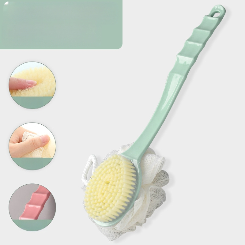 ♤ Vannipall vahutav vannipall pika käepidemega seljahõõrumisega vannirätiku massaaži vahutav võrk suur vann