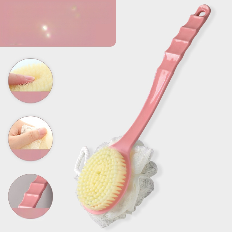 ♤ Vannipall vahutav vannipall pika käepidemega seljahõõrumisega vannirätiku massaaži vahutav võrk suur vann