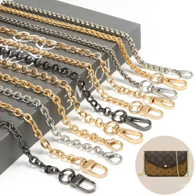 Kotiketi aksessuaarid Üksikkoti vöö asendus Kaenlaaluse õlarihmaga käekoti kett Metallist kõrgekvaliteediline õlakott ristiketi jaoks