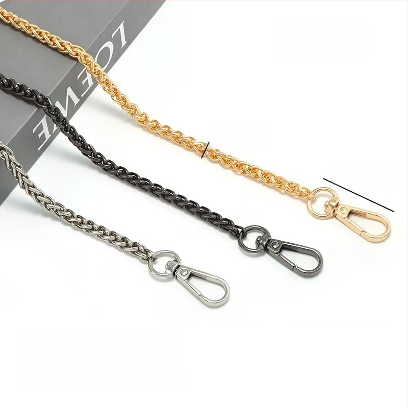 Kotiketi aksessuaarid Üksikkoti vöö asendus Kaenlaaluse õlarihmaga käekoti kett Metallist kõrgekvaliteediline õlakott ristiketi jaoks