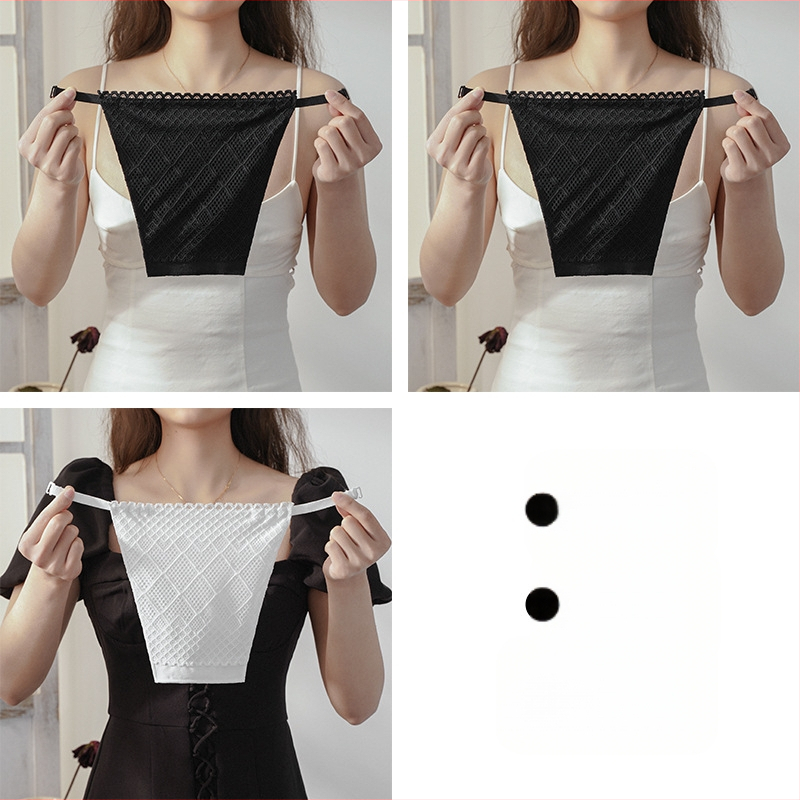 [1/2/3 tükki] kahekihiline pitsist rinnakaitse, ühes tükis kaitsev jooksmiseks mõeldud kaitse.