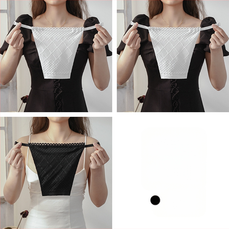 [1/2/3 tükki] kahekihiline pitsist rinnakaitse, ühes tükis kaitsev jooksmiseks mõeldud kaitse.