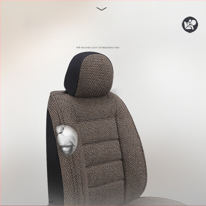 Autoistmepadi, universaalne igaks aastaajaks, uus suvine kõikehõlmav istmekate, linasest riidest autoistmepadi, täielikult ümbritsetud istmekate