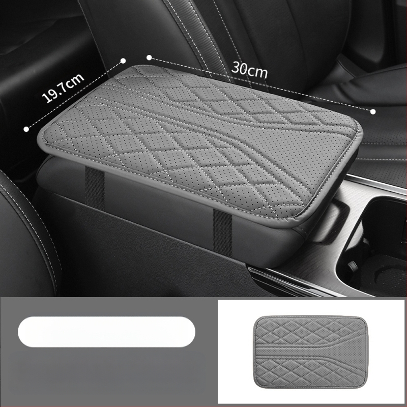 Piiriülese auto keskjuhtimisega käetoe kasti padi universaalne käetoe kasti kaitsekate tikitud turvapadja salongi muutmise tarvikud