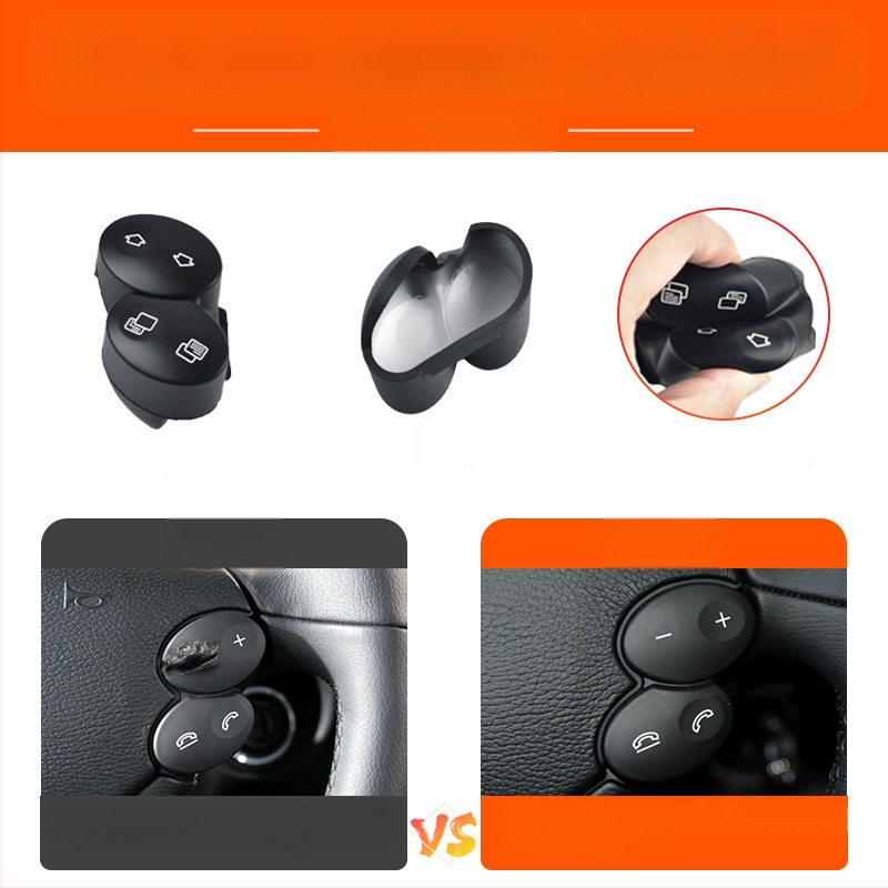 Sobib vanadele Mercedes-Benz E-klassi W211 roolinuppudele E200E260E300L multifunktsionaalsed roolinupud