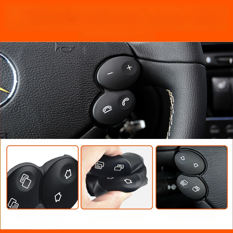 Sobib vanadele Mercedes-Benz E-klassi W211 roolinuppudele E200E260E300L multifunktsionaalsed roolinupud