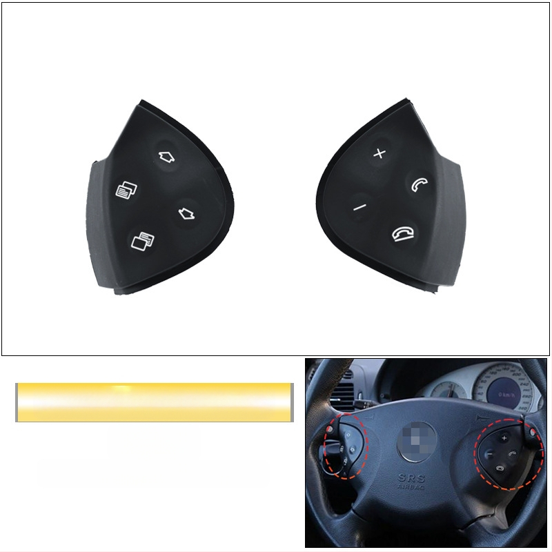 Sobib vanadele Mercedes-Benz E-klassi W211 roolinuppudele E200E260E300L multifunktsionaalsed roolinupud