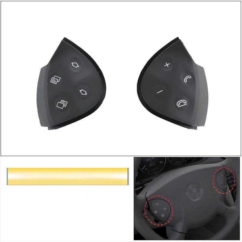 Sobib vanadele Mercedes-Benz E-klassi W211 roolinuppudele E200E260E300L multifunktsionaalsed roolinupud