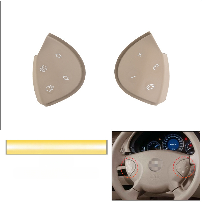 Sobib vanadele Mercedes-Benz E-klassi W211 roolinuppudele E200E260E300L multifunktsionaalsed roolinupud