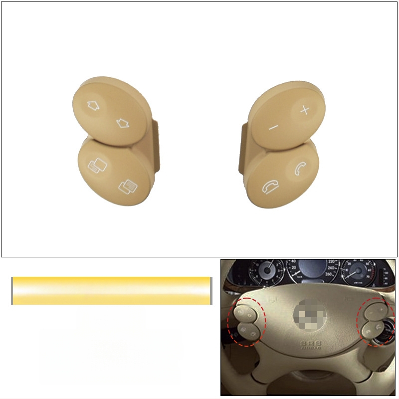 Sobib vanadele Mercedes-Benz E-klassi W211 roolinuppudele E200E260E300L multifunktsionaalsed roolinupud