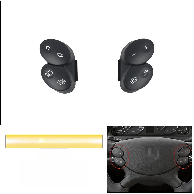 Sobib vanadele Mercedes-Benz E-klassi W211 roolinuppudele E200E260E300L multifunktsionaalsed roolinupud