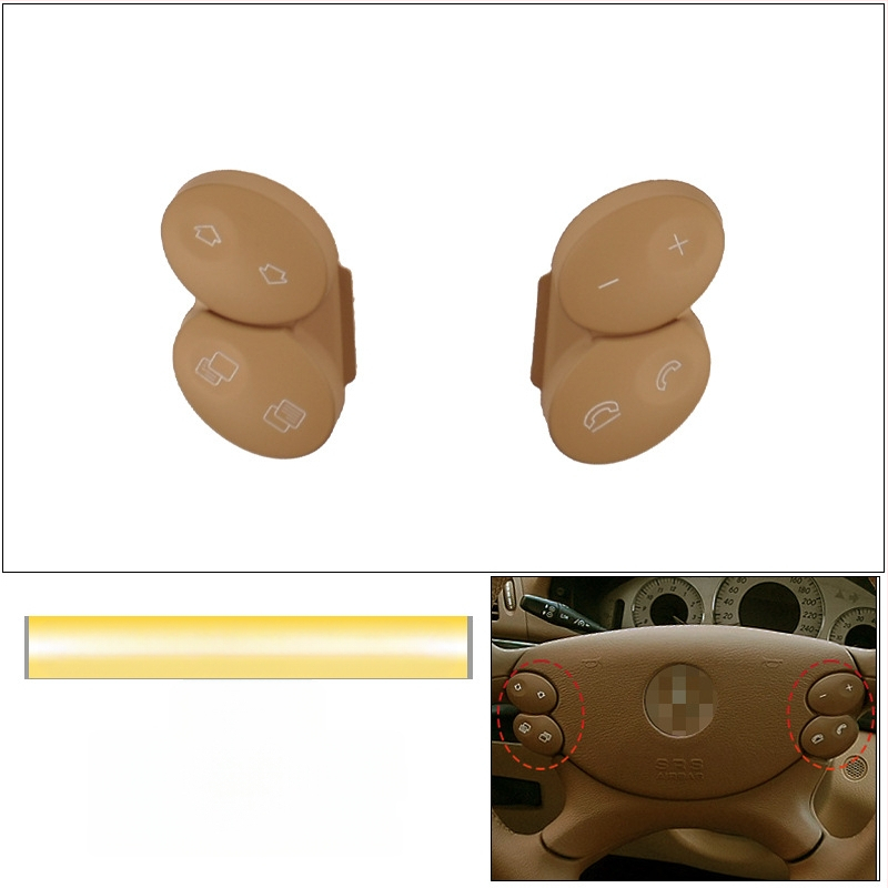 Sobib vanadele Mercedes-Benz E-klassi W211 roolinuppudele E200E260E300L multifunktsionaalsed roolinupud