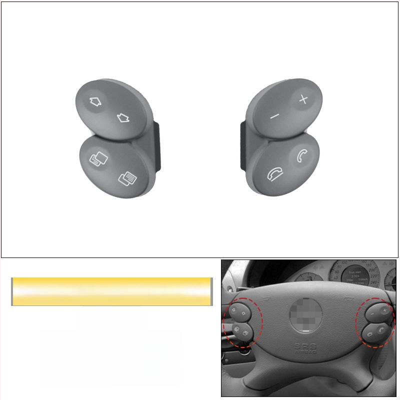 Sobib vanadele Mercedes-Benz E-klassi W211 roolinuppudele E200E260E300L multifunktsionaalsed roolinupud