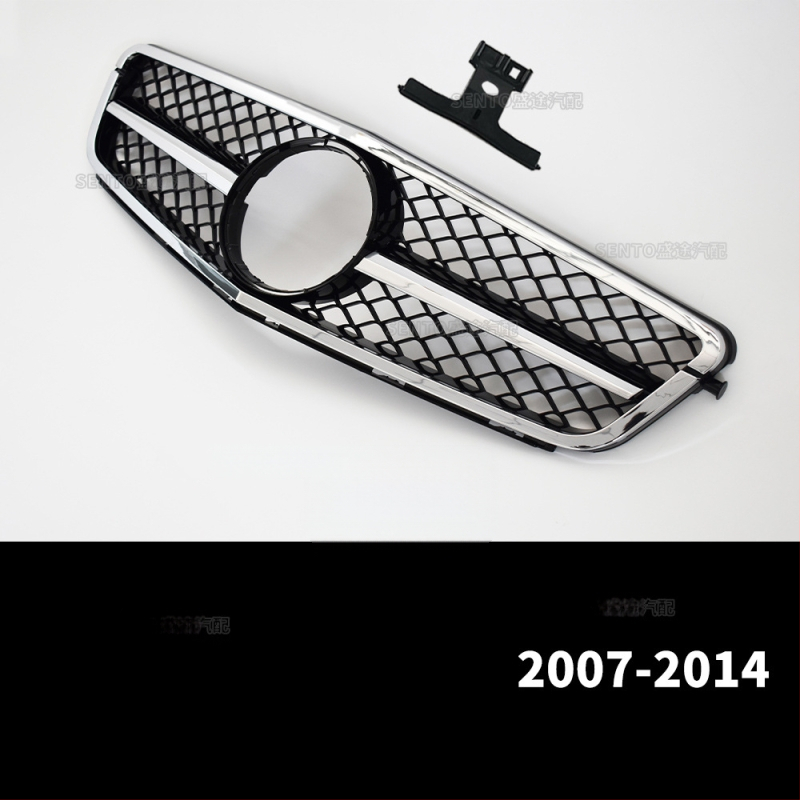 Sobib 2007-2014 Mercedes-Benz C-klassi W204 modifitseeritud keskmisele võrgule GT vertikaalribale Gymnopus AMG esivõrele