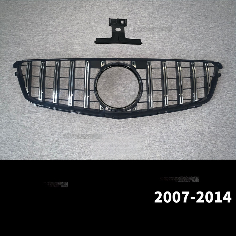 Sobib 2007-2014 Mercedes-Benz C-klassi W204 modifitseeritud keskmisele võrgule GT vertikaalribale Gymnopus AMG esivõrele