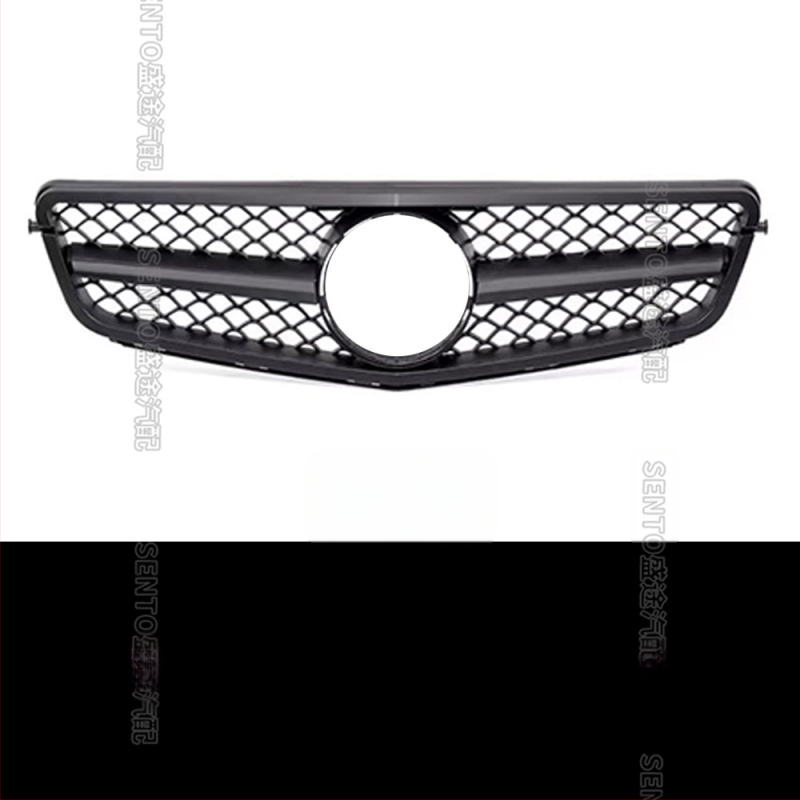 Sobib 2007-2014 Mercedes-Benz C-klassi W204 modifitseeritud keskmisele võrgule GT vertikaalribale Gymnopus AMG esivõrele