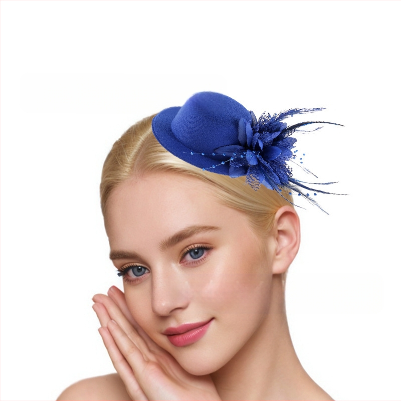 Amazoni Xiyin Temu enimmüüdud juuksenõeladega juukseaksessuaarid, uued sulgedest lilledega laste mütsid, tantsuetenduse peakatted