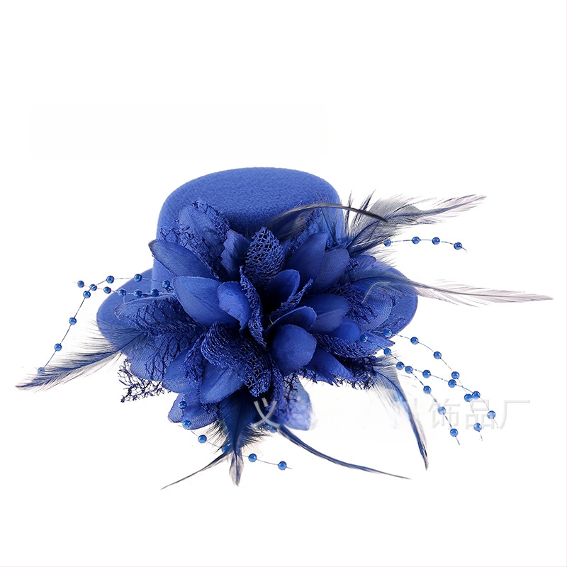 Amazoni Xiyin Temu enimmüüdud juuksenõeladega juukseaksessuaarid, uued sulgedest lilledega laste mütsid, tantsuetenduse peakatted