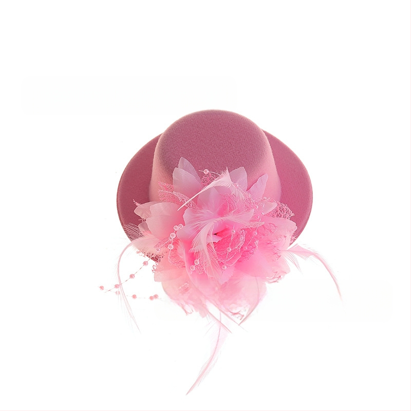 Amazoni Xiyin Temu enimmüüdud juuksenõeladega juukseaksessuaarid, uued sulgedest lilledega laste mütsid, tantsuetenduse peakatted