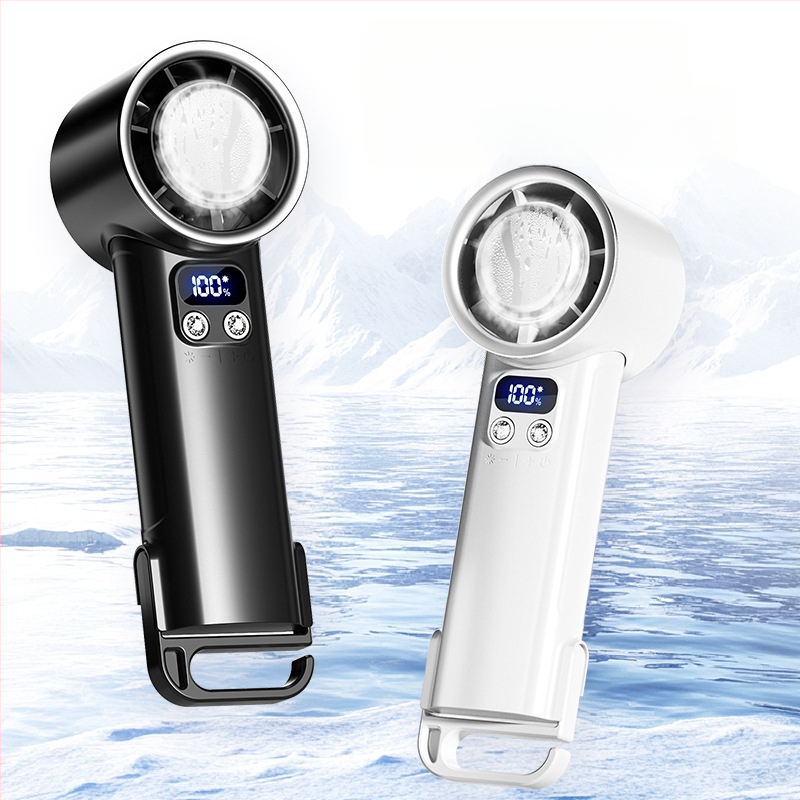 Originaalne tehase otsetarne näidis F3 seeria pihustusventilaator kontorilaua klambriga ventilaator niisutava vee käeshoitav ventilaator