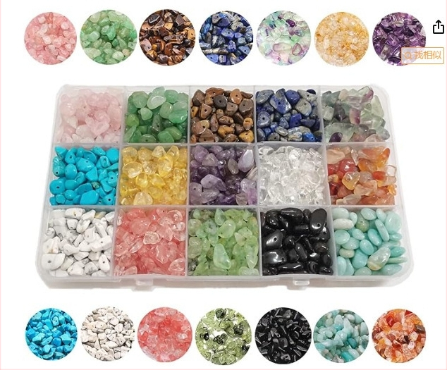 TEMU Amazoni kuum müük 15 siga looduslikust kruusast karbis ebakorrapärase kujuga isetegemise ehete aksessuaarid ülikonna ehete aksessuaarid