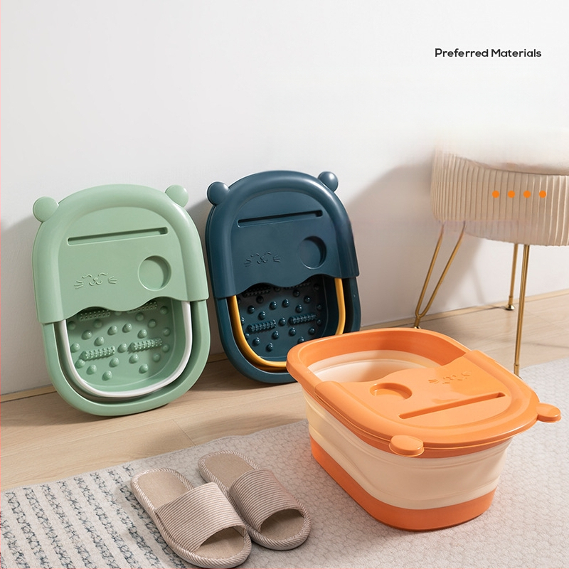 Pėdų vonios kibiras sulankstomas buitinis sutirštintas izoliacinis sluoksnis virš blauzdos, naujas nešiojamas pėdų vonios pėdų masažinis baseinas